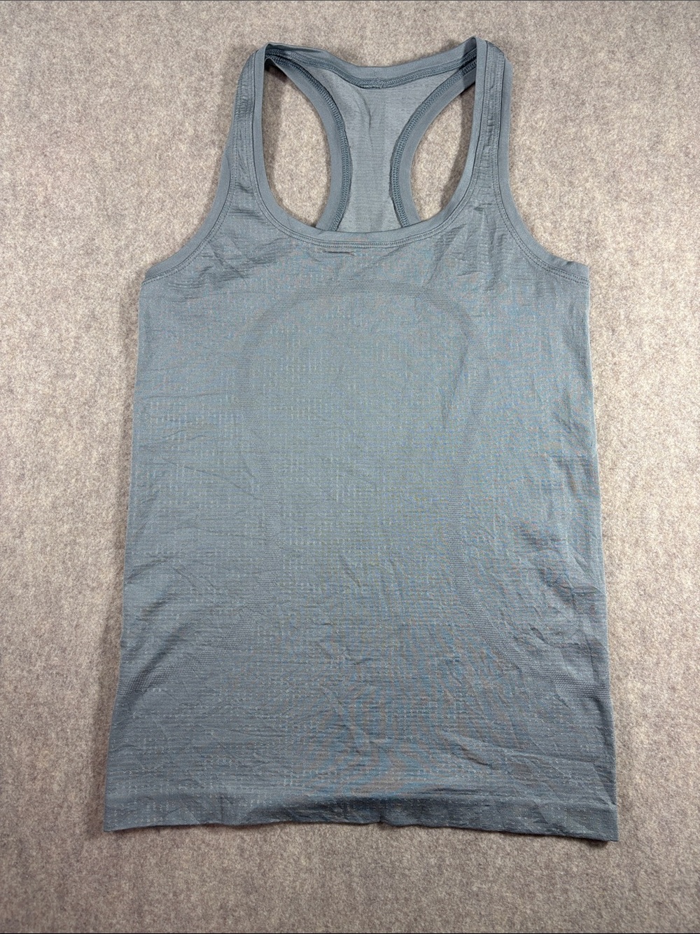 Lululemon Swiftly Tech Racerback Tank Top 2.0 Grey Heather EUC Size 4